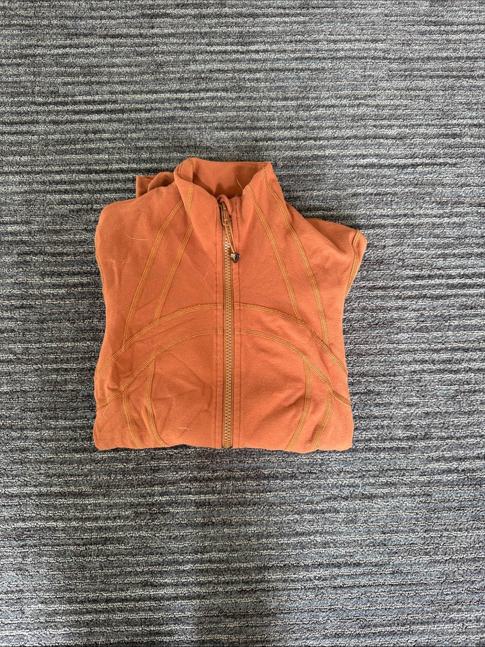 lululemon athletica Orange Zip-Up Hoodie